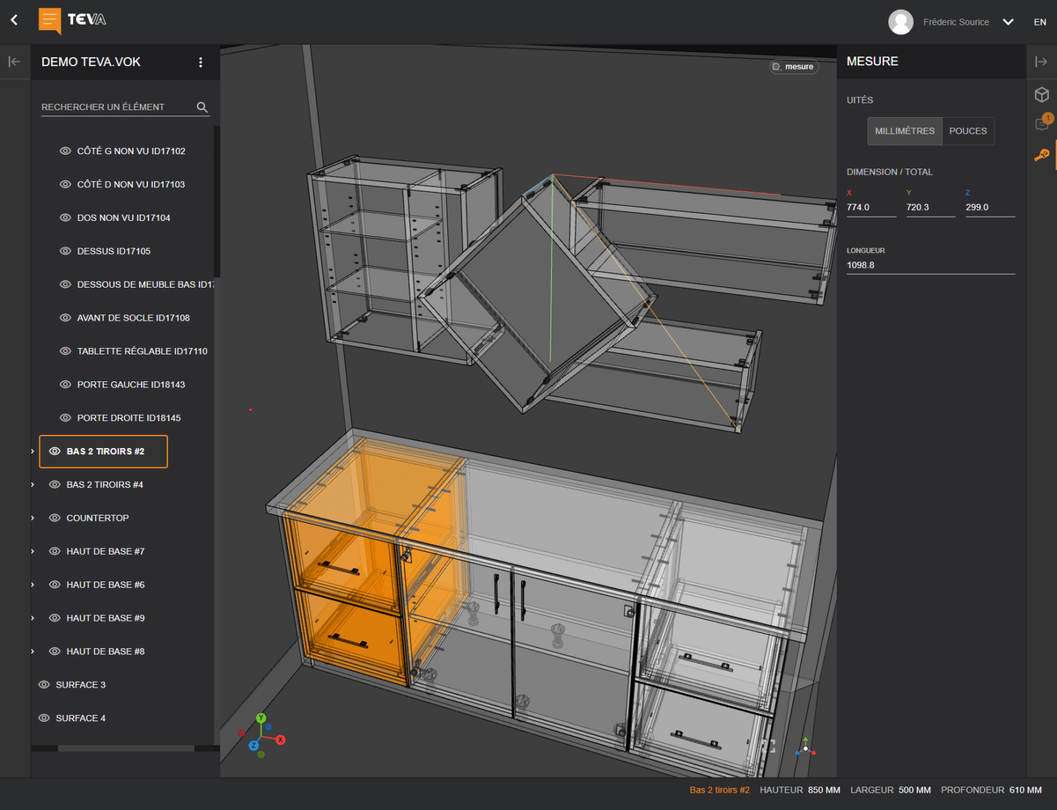 CABINET VISION - Annotations for TEVA3D - TEVA 3D